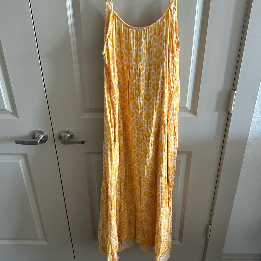 Show Me Your MuMu Yellow Floral Maxi Slip Dress